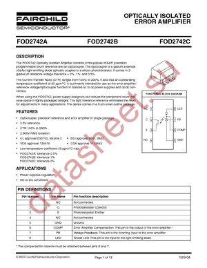 FOD2742BR2 datasheet  